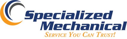 specilized mechanical with blue text on a transparent background